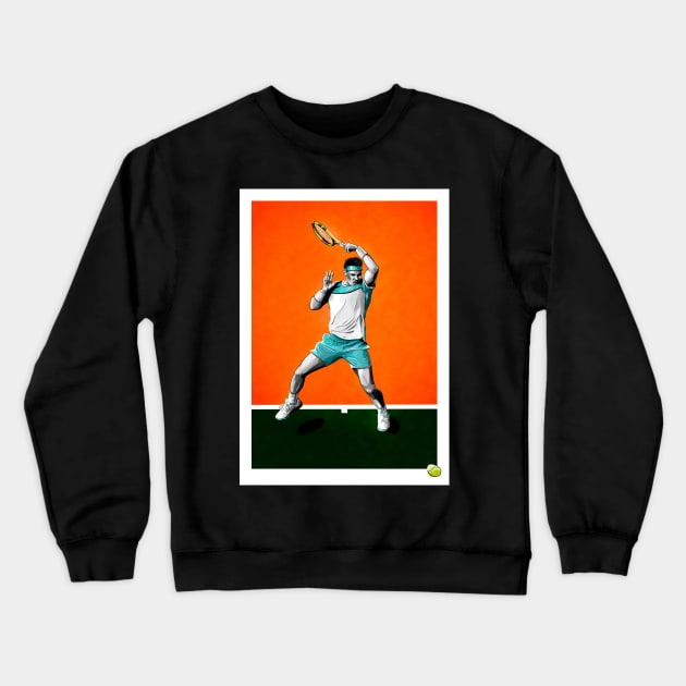 Rafa Nadal - Tennis Artwork Crewneck Sweatshirt by barrymasterson